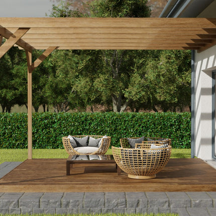 Wall Mounted Pergola and Decking Kit Champion Design