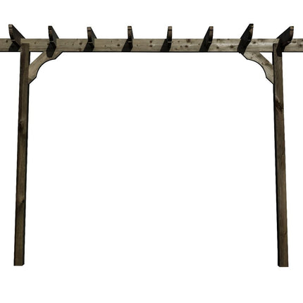 Corbel Single Beam Pergola, Plant Climbing Arbour - Sculpted brace
