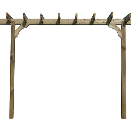 Corbel Single Beam Pergola, Plant Climbing Arbour - Sculpted brace