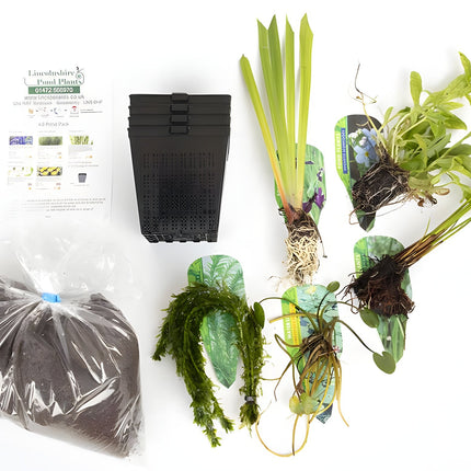 Pond Starter Packs - Pond topup Packs - Oxygenating - Compost and Pots Potted