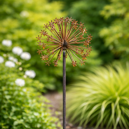 Rusty Metal Allium Flower