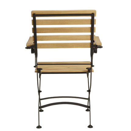 Sicily 8 Seater Teak and Wrought Iron Square 140cm Garden Dining Set