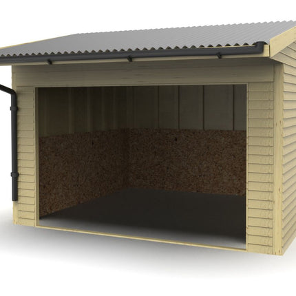 Animal Field Shelter V.6 Open Front/Apex Roof with Guttering