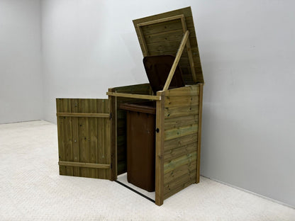 Premium Tongue and Groove Wooden Wheelie Bin Store