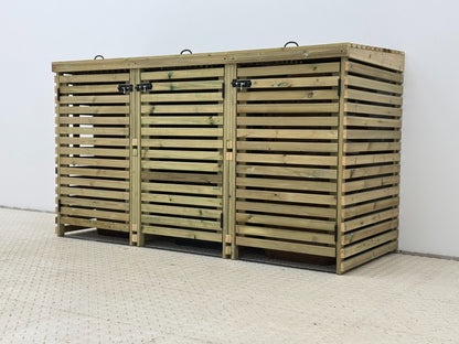 Binhaven Slatted Wheelie Bin Storage Unit