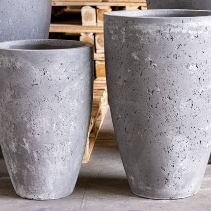 Vessara | Onyx Dusk – 62cm Extra Large Concrete Vase Planter – 31L Tall Plant Pot