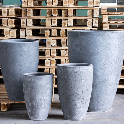 Vessara | Onyx Dusk – 52cm Large Concrete Vase Planter – 15L Tall Indoor Outdoor Pot