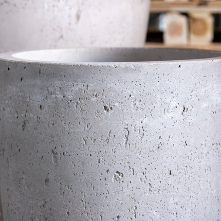 Vessara | Truffle – 62cm Tall Concrete Planter – 31L Vase-Style Plant Pot