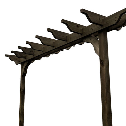 Sculpted Double Beam Pergola, Plant Climbing Arbour - Sculpted brace