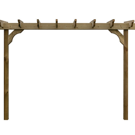 Sculpted Double Beam Pergola, Plant Climbing Arbour - Sculpted brace