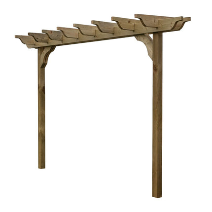 Sculpted Double Beam Pergola, Plant Climbing Arbour - Sculpted brace