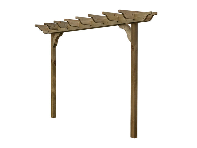 Sculpted Double Beam Pergola, Plant Climbing Arbour - Sculpted brace