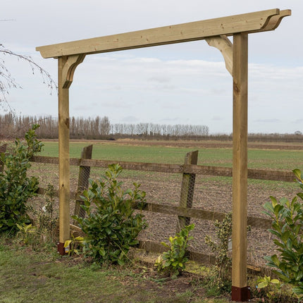 Screen Double Beam Pergola, Plant Climbing Arbour - Sculpted Brace