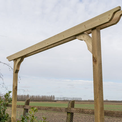 Screen Double Beam Pergola, Plant Climbing Arbour - Sculpted Brace
