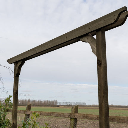 Screen Double Beam Pergola, Plant Climbing Arbour - Sculpted Brace