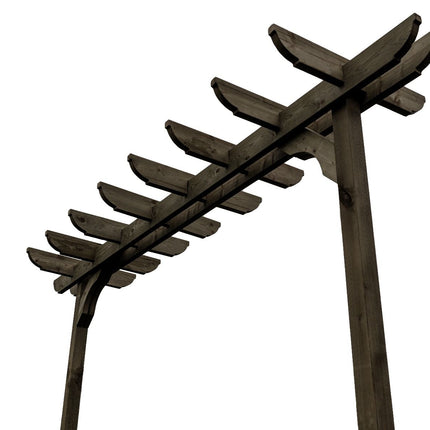 Corbel Double Beam Pergola, Plant Climbing Arbour - Sculpted brace