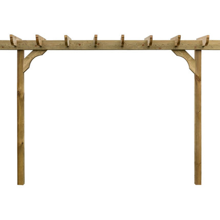 Corbel Double Beam Pergola, Plant Climbing Arbour - Sculpted brace