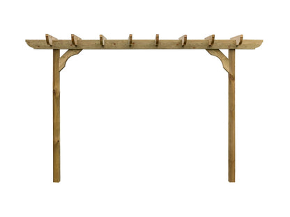 Corbel Double Beam Pergola, Plant Climbing Arbour - Sculpted brace