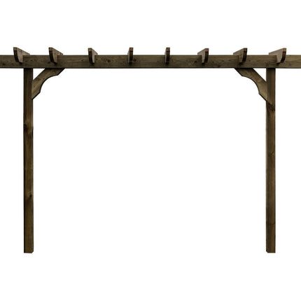 Corbel Double Beam Pergola, Plant Climbing Arbour - Sculpted brace