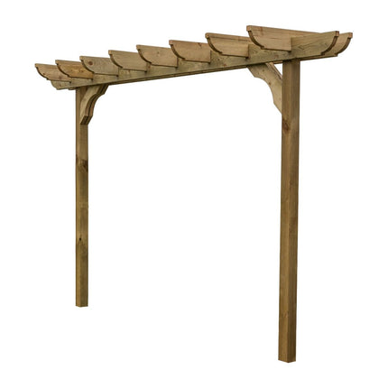 Corbel Double Beam Pergola, Plant Climbing Arbour - Sculpted brace