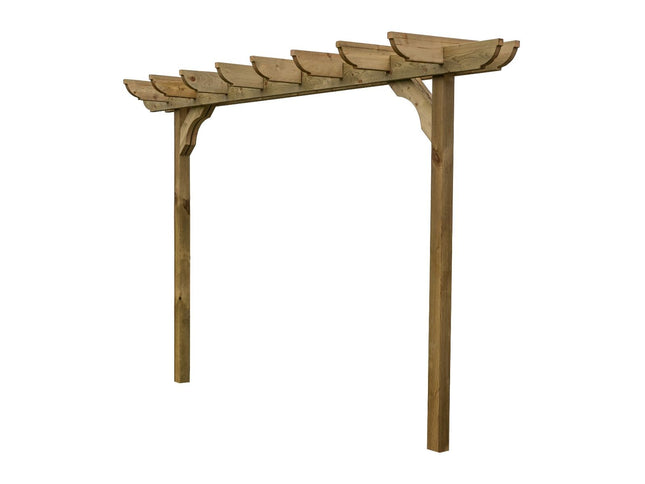 Corbel Double Beam Pergola, Plant Climbing Arbour - Sculpted brace