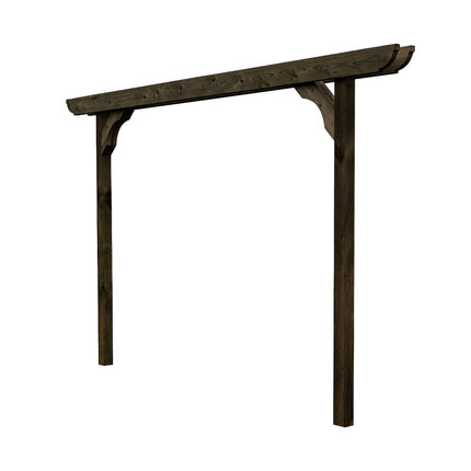 Screen Double Beam Pergola, Plant Climbing Arbour - Corbel Sculpted Brace