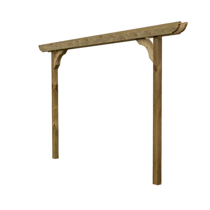 Screen Double Beam Pergola, Plant Climbing Arbour - Corbel Sculpted Brace