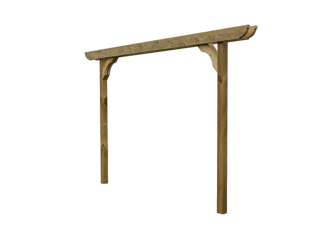 Screen Double Beam Pergola, Plant Climbing Arbour - Corbel Sculpted Brace