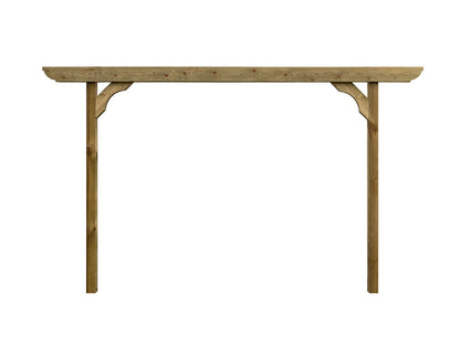 Screen Double Beam Pergola, Plant Climbing Arbour - Corbel Sculpted Brace
