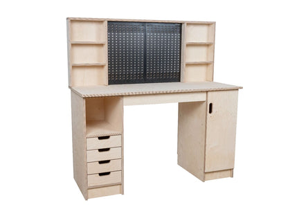 Multi-purpose wooden workbench, storage cabinet Olympus-7