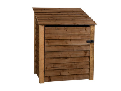 Wooden Garden Tool Storage W-99cm, H-126cm or 180cm, D-88cm - Brown Finish