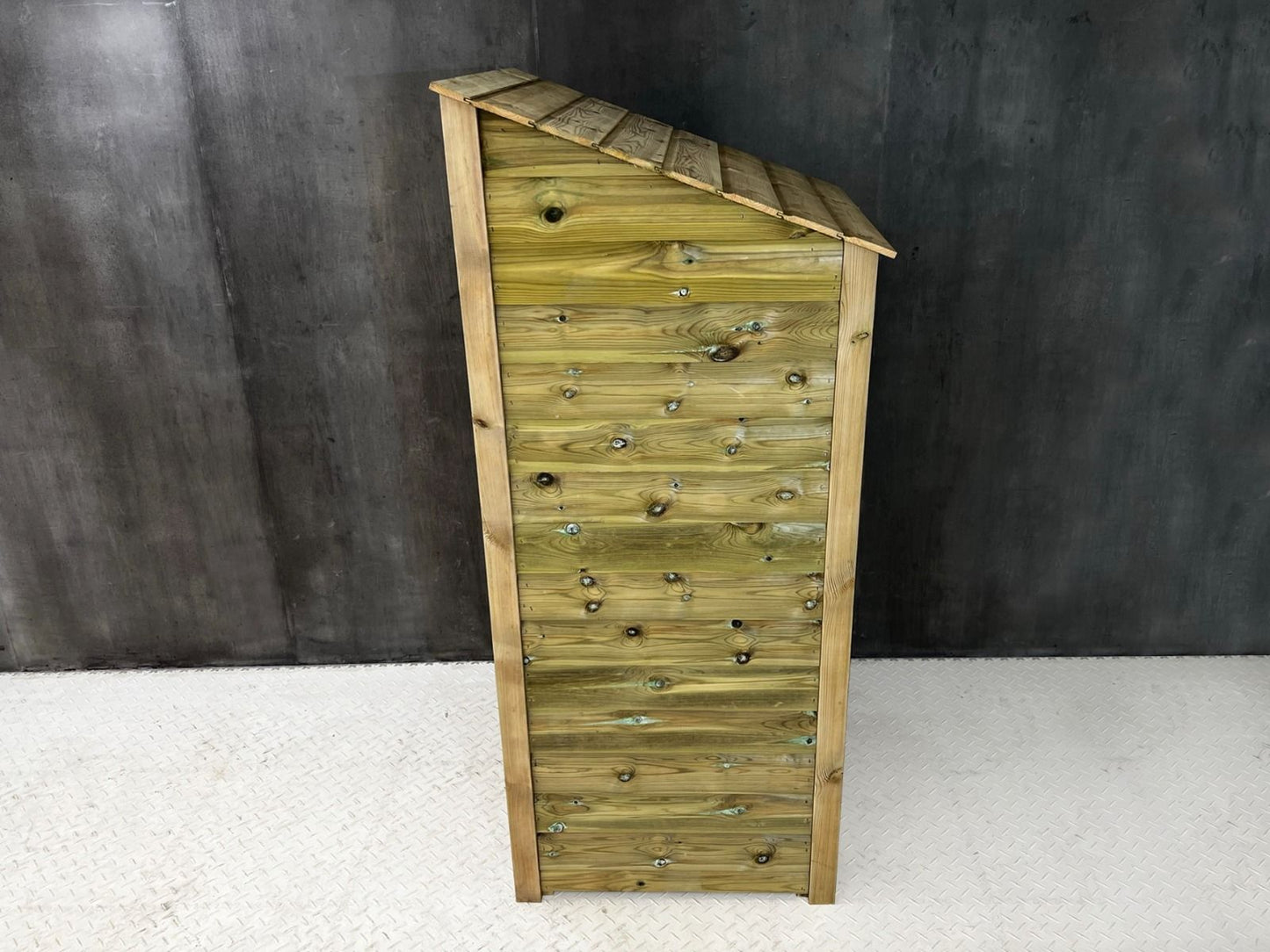 Wooden Premium Tongue/Groove Log Store with Door (W-79cm,H-126cm or H-180cm, D-88cm)