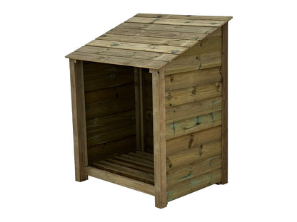 Wooden Premium Tongue/Groove Log Store (W-99cm, H-126cm or H-180cm, D-88cm)