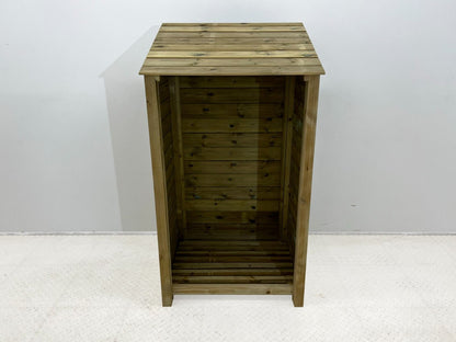 Wooden Premium Tongue/Groove Log Store (W-99cm, H-126cm or H-180cm, D-88cm)