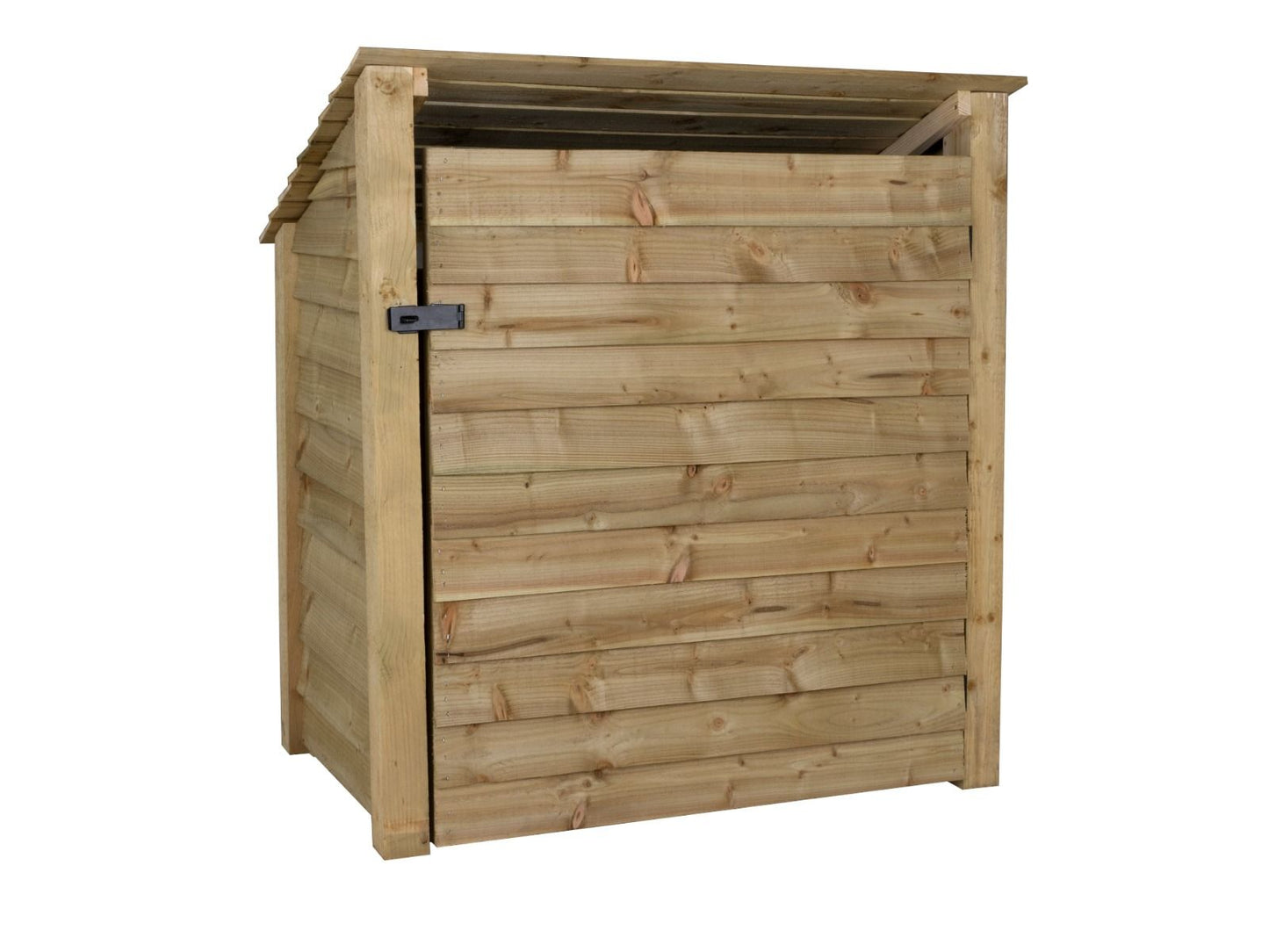 Wooden Garden Tool Storage with Shelf (Roof Sloping Back) W-119cm, H-126cm or 180cm, D-88cm
