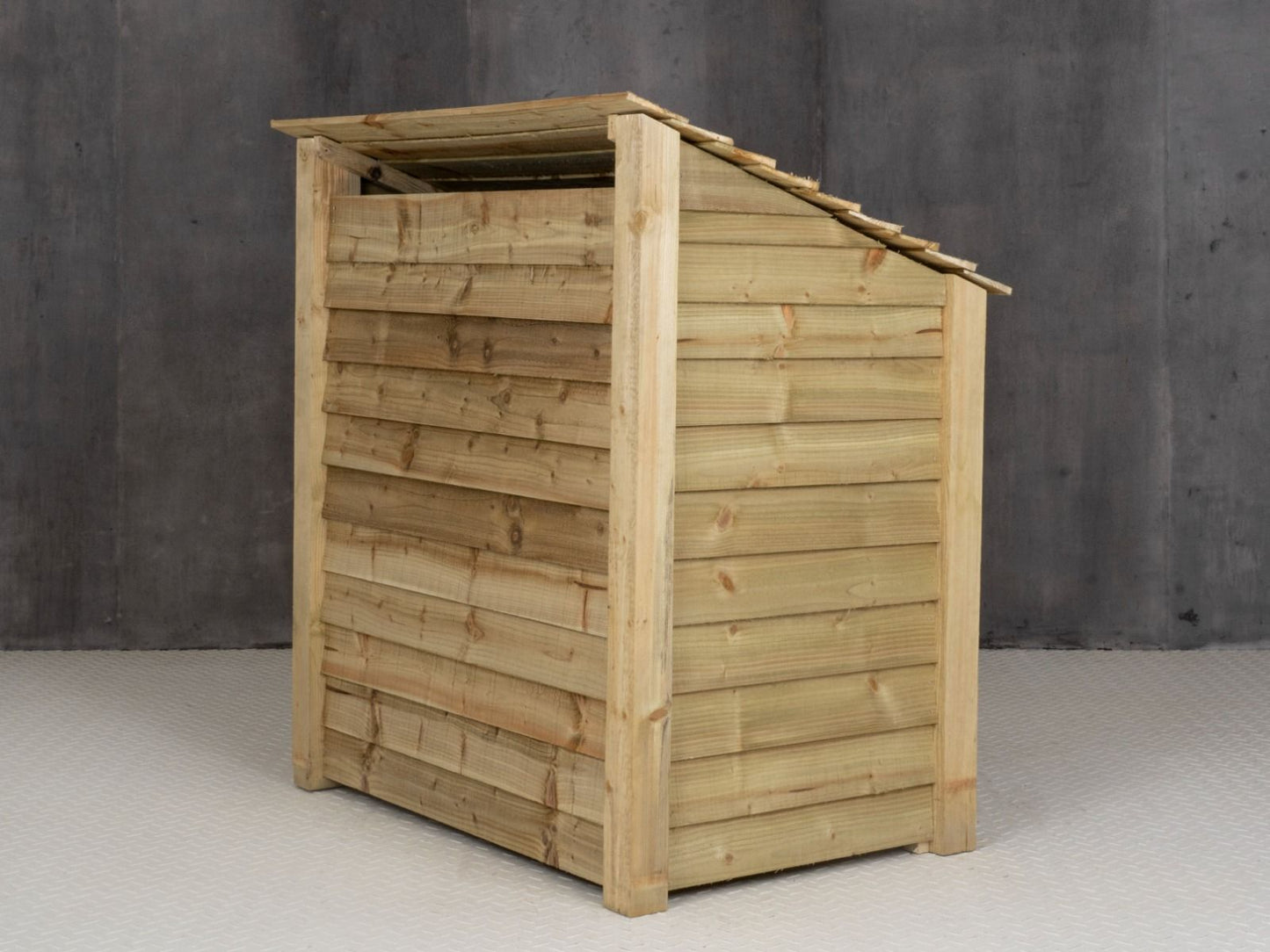 Wooden Log Store with Door W-119cm, H-126cm Or 180cm, D-88cm