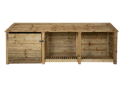 Wooden Garden Tool Storage W-335cm, H-126cm or 180cm, D-88cm