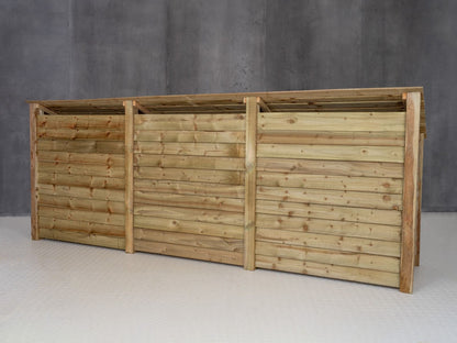 Wooden Garden Tool Storage with Shelf W-335cm, H-126cm or 180cm, D-88cm