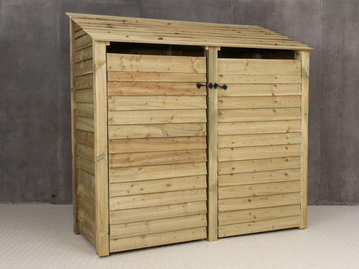 Wooden Log Store with Doors W-187cm, H-126cm or 180cm, D-88cm