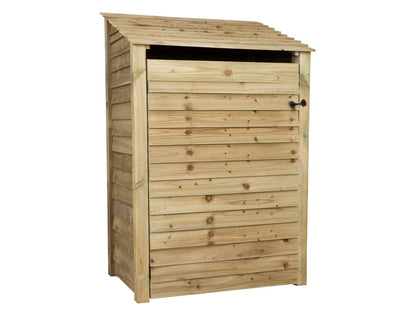 Wooden Log Store with Door W-119cm, H-126cm Or 180cm, D-88cm