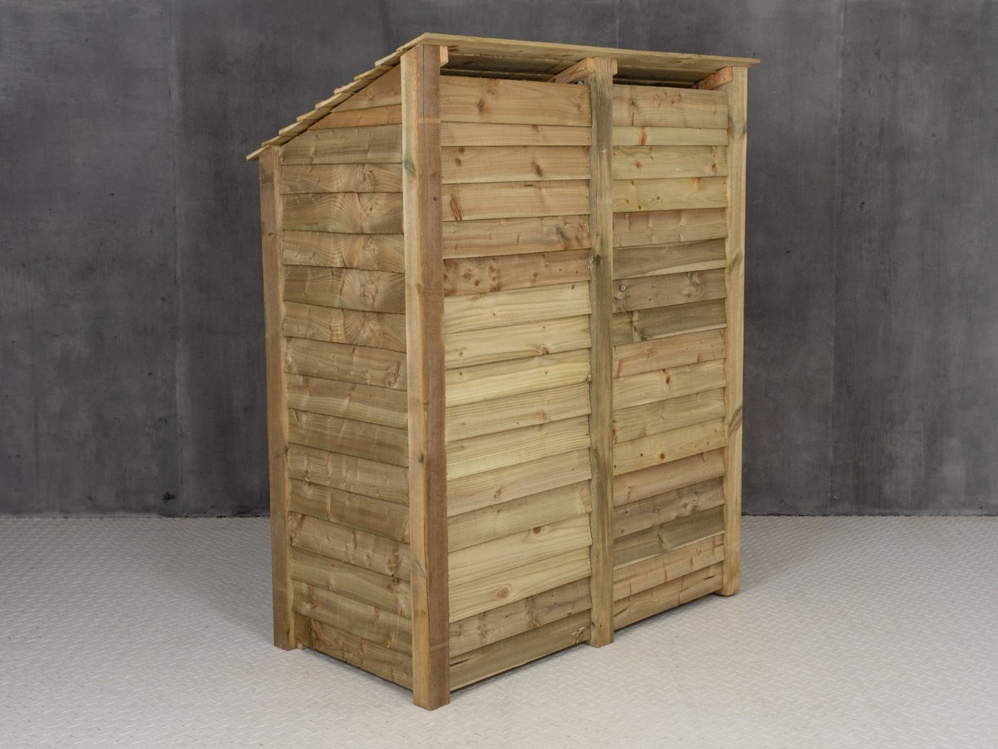 Wooden Log Store with Door W-146cm, H-126cm or 180cm, D-88cm