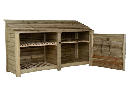 Wooden Garden Tool Storage with Shelf W-227cm, H-126cm or 180cm, D-88cm
