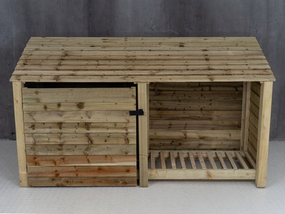Wooden Garden Tool Storage W-227cm, H-126cm or 180cm, D-88cm