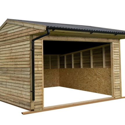 Animal Field Shelter V.6 Open Front/Apex Roof with Guttering