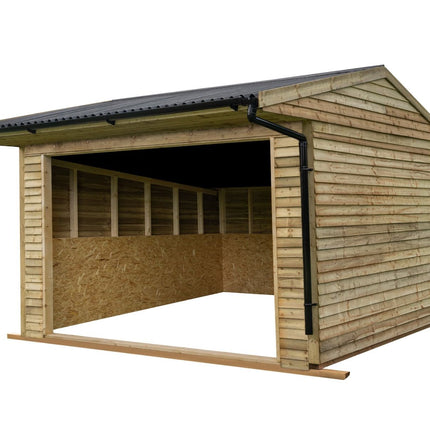 Animal Field Shelter V.6 Open Front/Apex Roof with Guttering