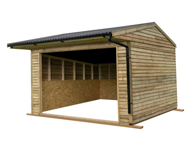 Animal Field Shelter V.6 Open Front/Apex Roof with Guttering
