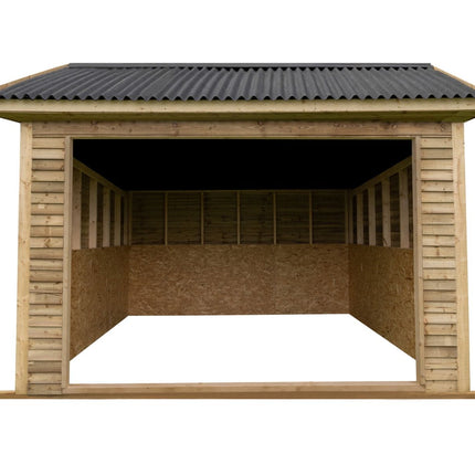 Animal Field Shelter V.6 Open Front/Apex Roof