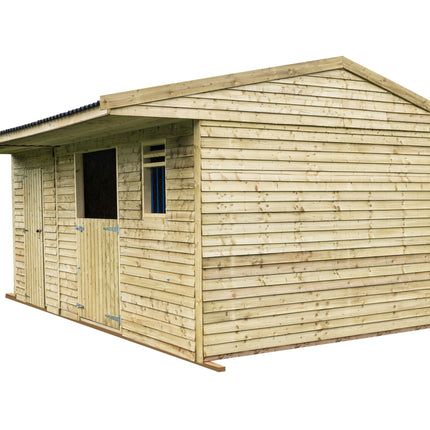 18ft x 12ft Field Shelter with Storage/Tack Feed Room V.4