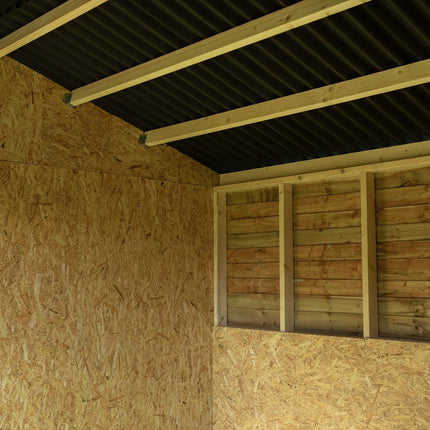 18ft x 12ft Field Shelter with Storage/Tack Feed Room V.4
