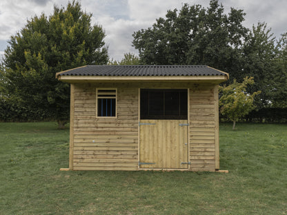 12ft x 12ft Mobile Animal Field Shelter With Overhang V.3
